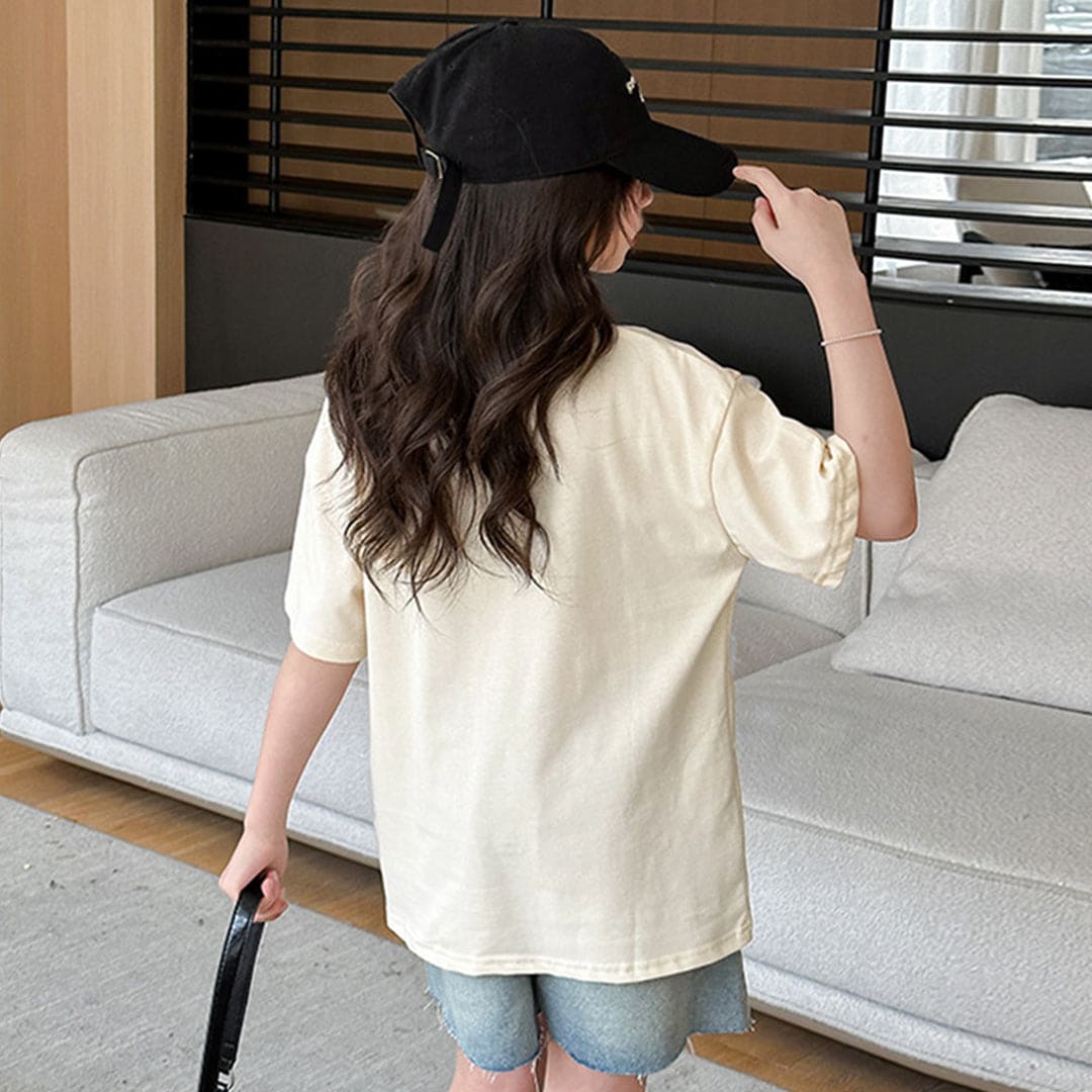 Girls Short Sleeve Graphic T-Shirt Tshirts   