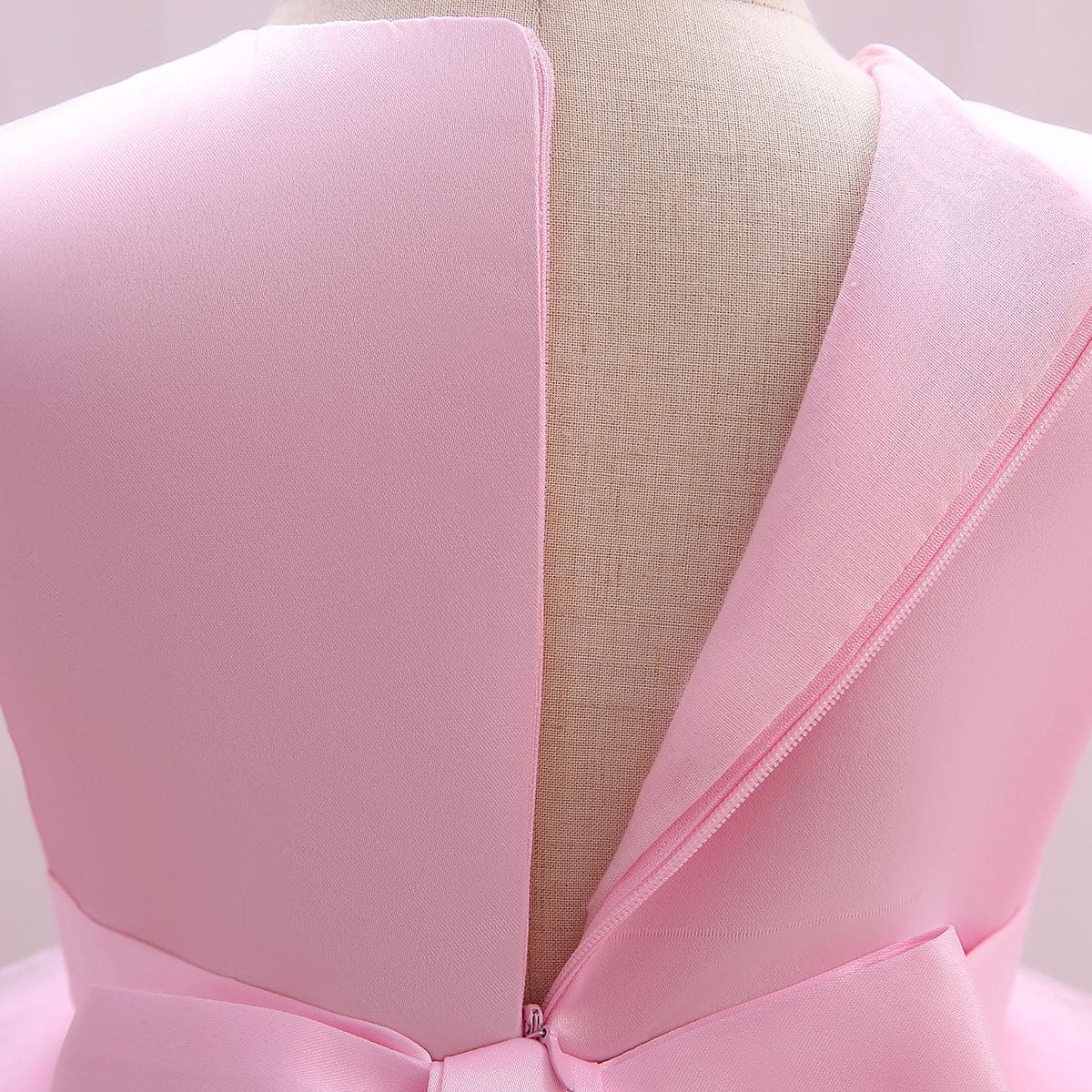 Girls  Pink Puffy Catwalk Partywear Dress Party Dresses   