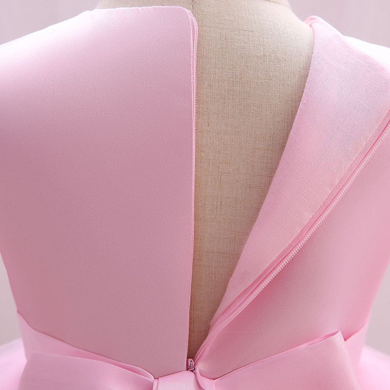Girls  Pink Puffy Catwalk Partywear Dress Party Dresses   