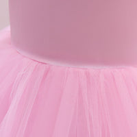 Girls  Pink Puffy Catwalk Partywear Dress Party Dresses   