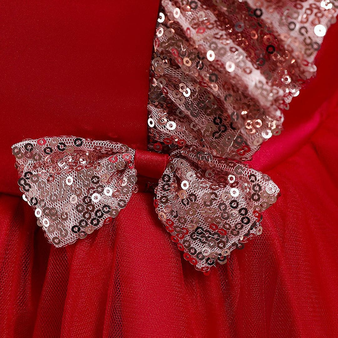 Girls High - Low Sequined Partywear Dress Party Dresses   