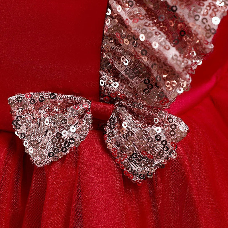 Girls High - Low Sequined Partywear Dress Party Dresses   