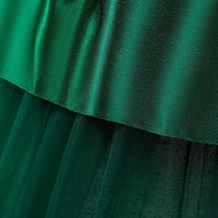 Girls Green Princess Mess Partywear Dress Party Dresses   