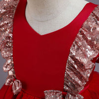 Girls High - Low Sequined Partywear Dress Party Dresses   