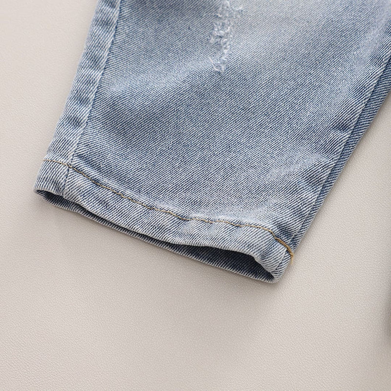 Girls Long Sleeves Top With Denim Dungaree Set Sets   