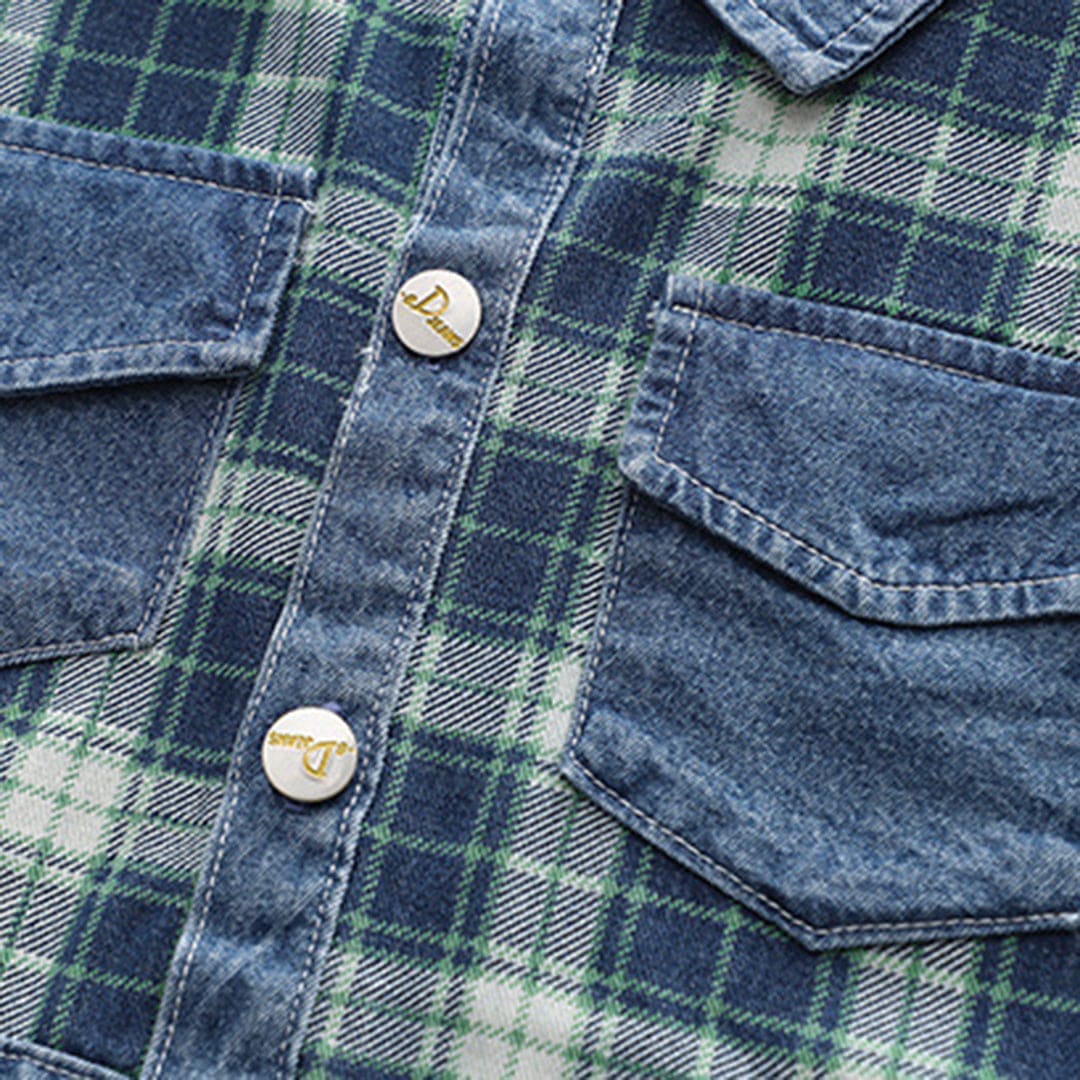 Boys Check Shirt With Long Sleeves T-Shirt and Denim Jeans Set Sets   