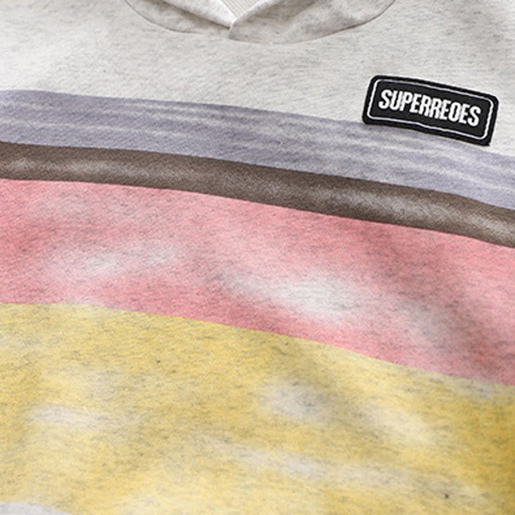 Boys White Striped Sweatshirt With Denim Jeans Set Sets   