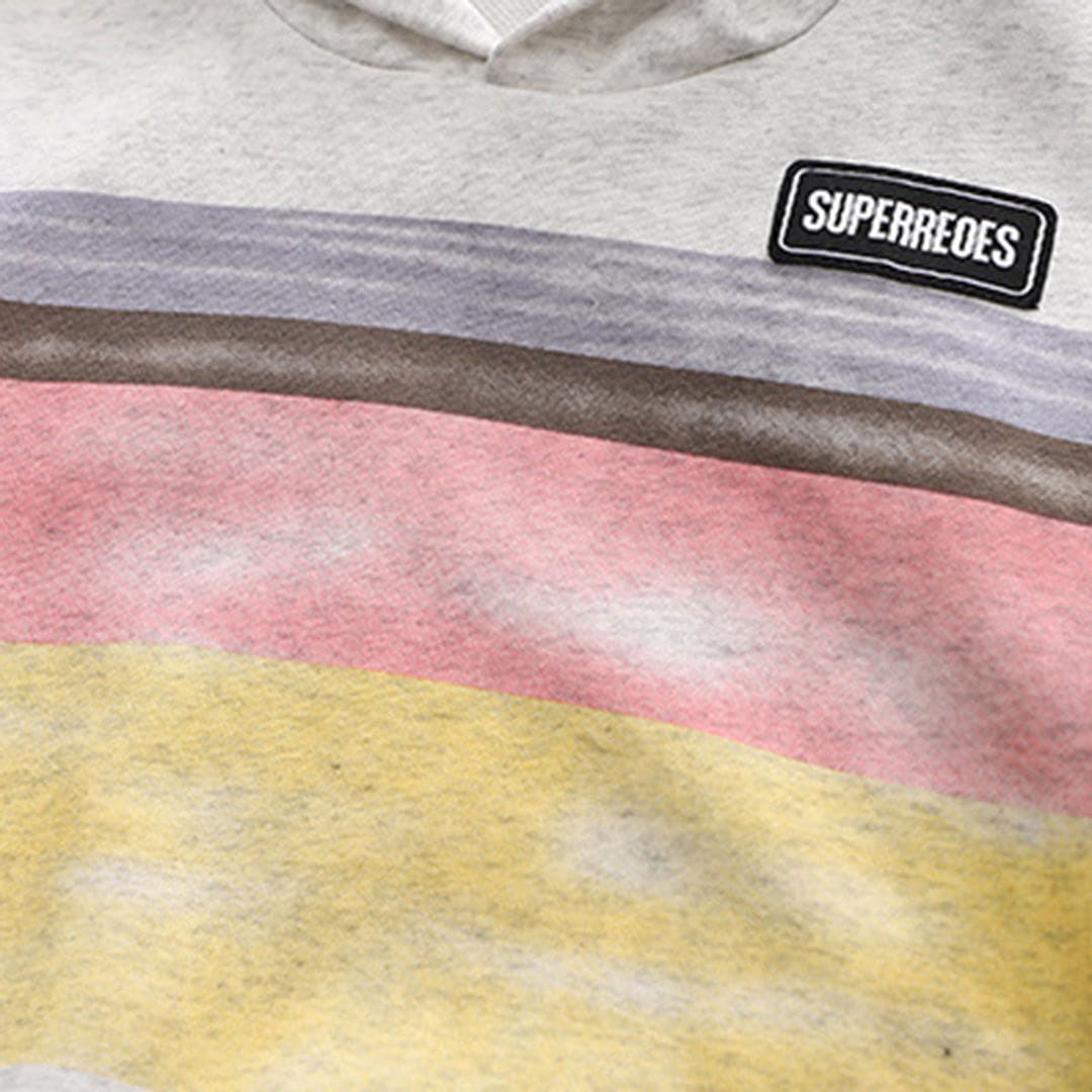 Boys White Striped Sweatshirt With Denim Jeans Set Sets   
