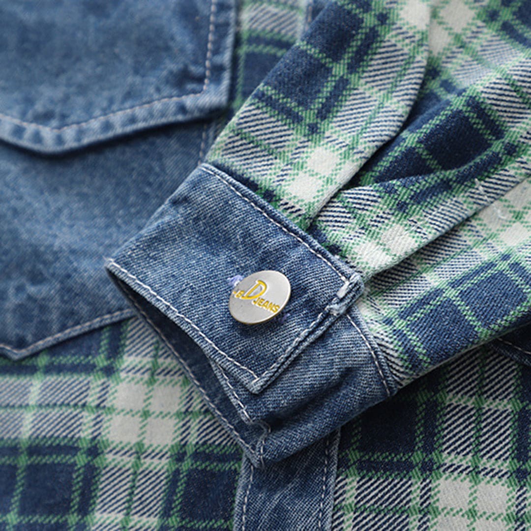 Boys Check Shirt With Long Sleeves T-Shirt and Denim Jeans Set Sets   