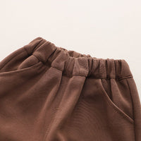 Boys Brown Varsity Jacket With T-Shirt & Trouser Set Sets   