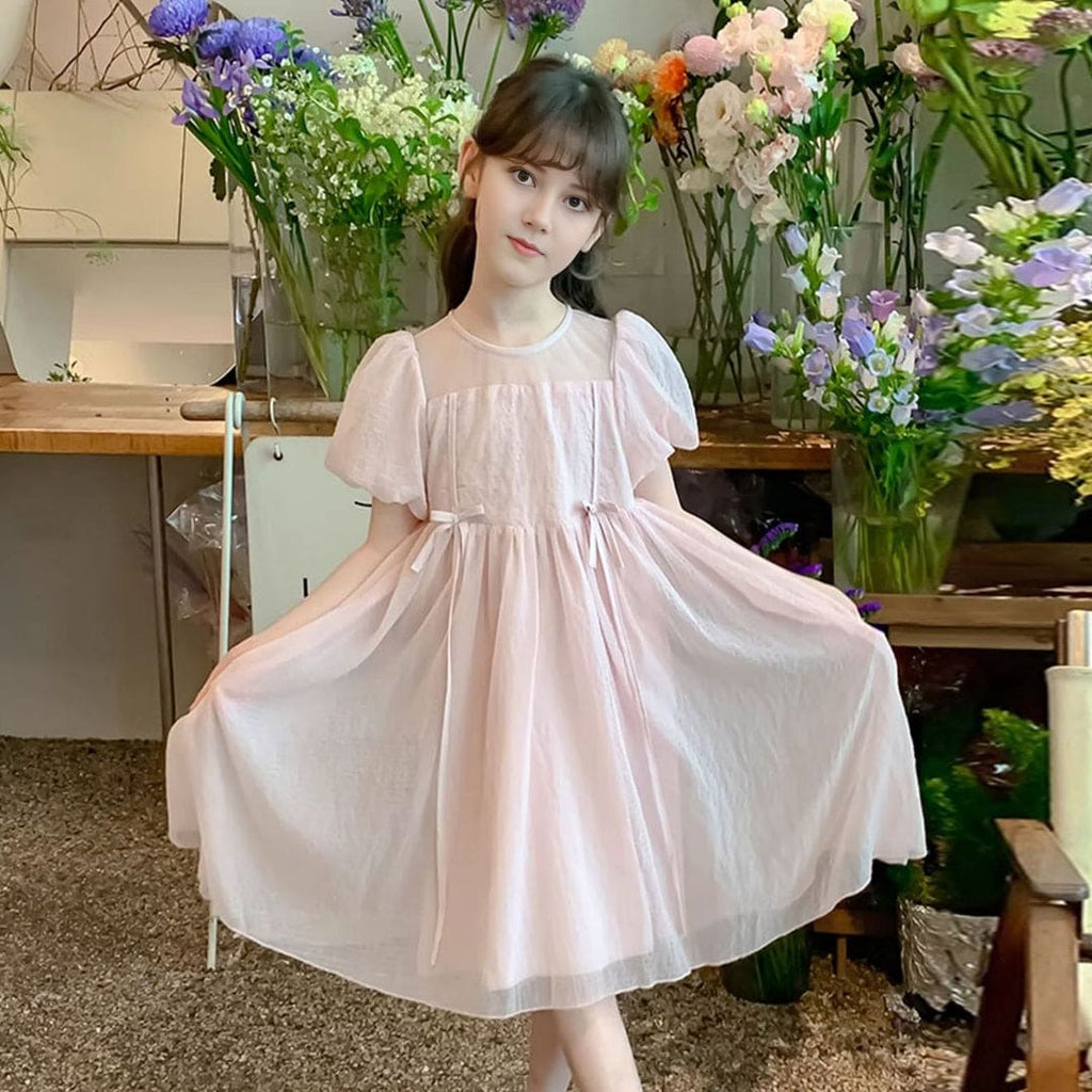 Girls Fit & Flared Stylish Princess Party Wear Dress Casual Dresses   