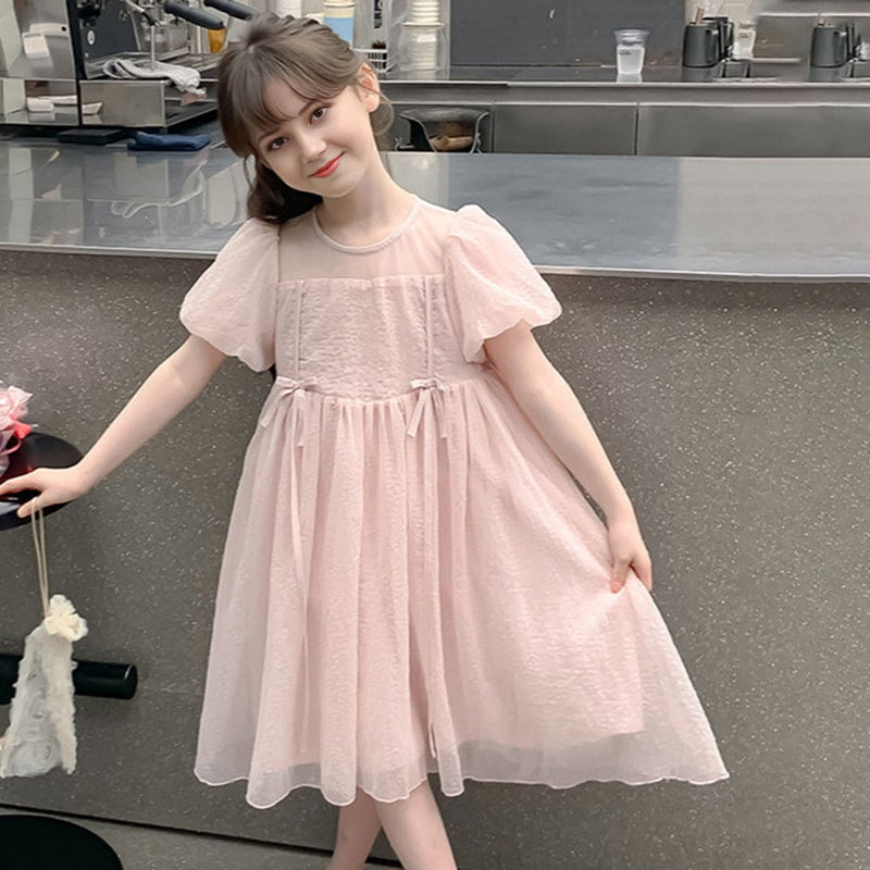 Girls Fit & Flared Stylish Princess Party Wear Dress Casual Dresses   