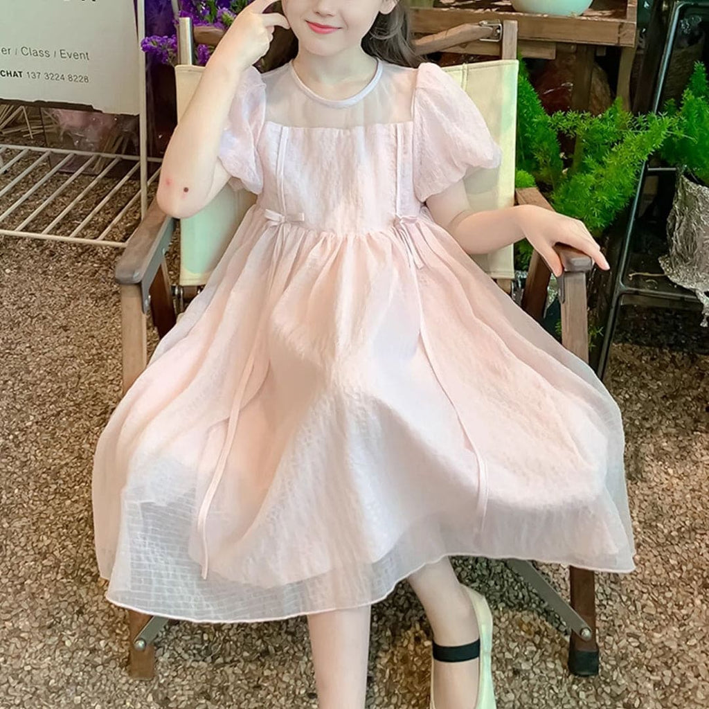 Girls Fit & Flared Stylish Princess Party Wear Dress Casual Dresses   