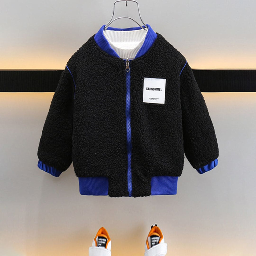 Boys Blue Full Sleeves Puffer Jackets Coats & Jackets Blue 2-3 Y