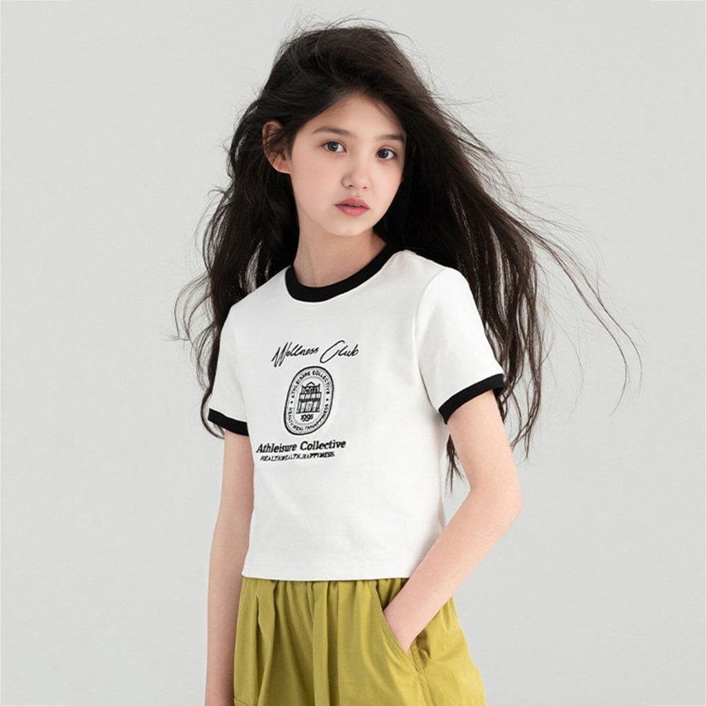 Girls Printed Short Sleeves T-shirt