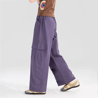 Girls Elasticated Loose Fit Pants With Pocket Flap Joggers   