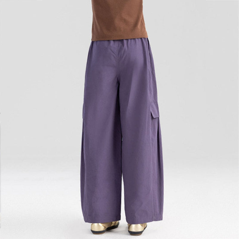 Girls Elasticated Loose Fit Pants With Pocket Flap Joggers   