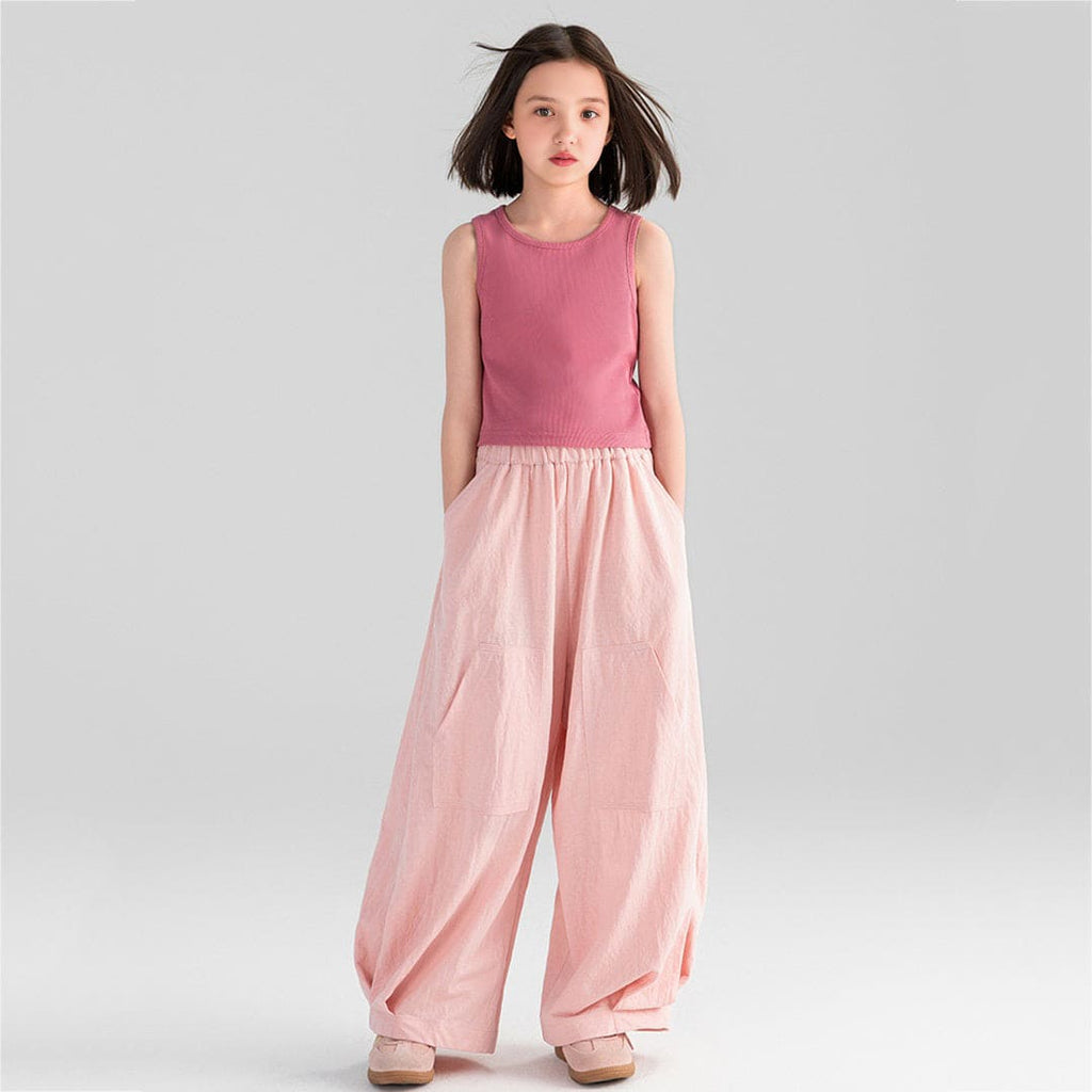 Girls Elasticated Straight Fit Pants