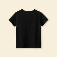 Girls Cat Print Short Sleeves T-shirt Tshirts   
