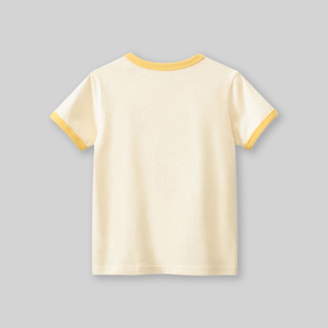 Girls Teddy Print Short Sleeves T-Shirt Tshirts   
