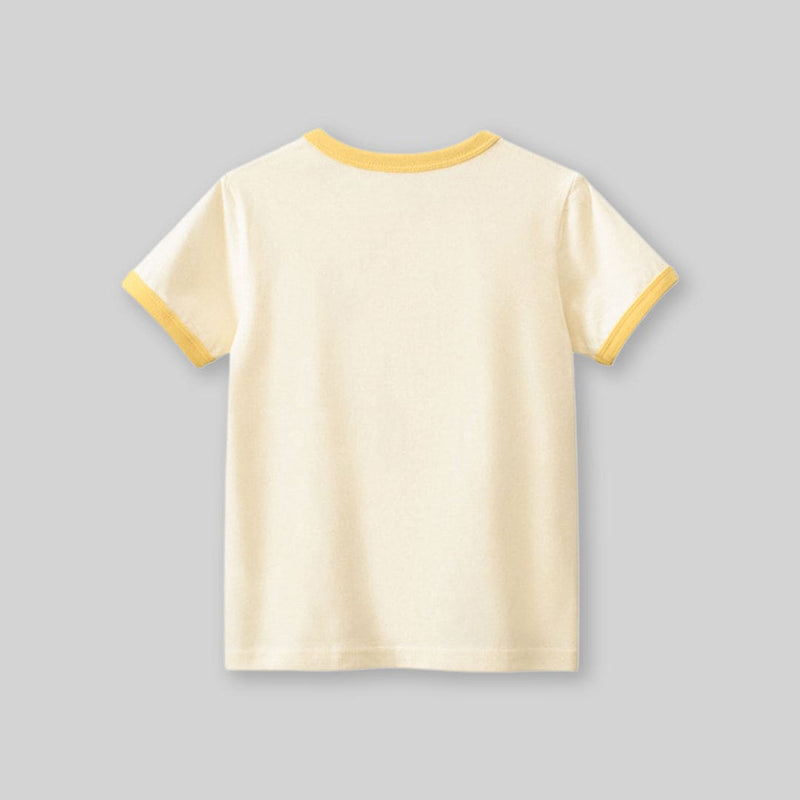 Girls Teddy Print Short Sleeves T-Shirt Tshirts   