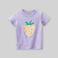 Girls Graphic Print Short Sleeves T-Shirt Tshirts   