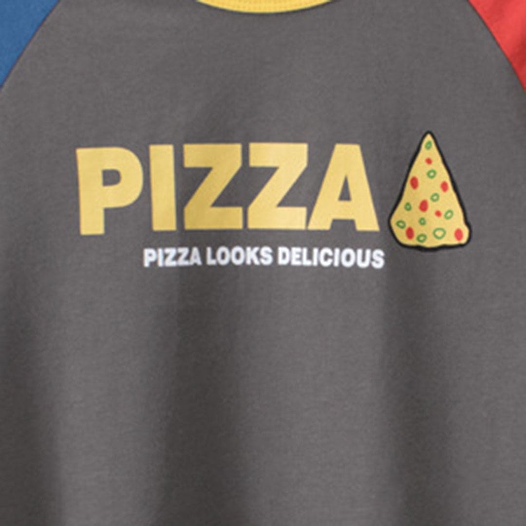 Boys Grey Graphic Print Raglan Sleeves T-Shirt Tshirts   