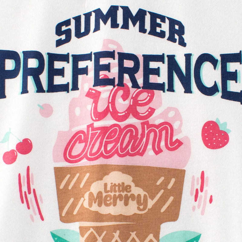 Girls Graphic Print Raglan Sleeves T-Shirt Tshirts   