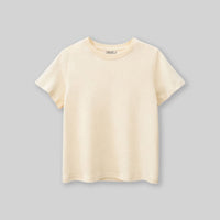 Boys Beige Solid Short Sleeves T-Shirt Tshirts Beige 7-8 Y 