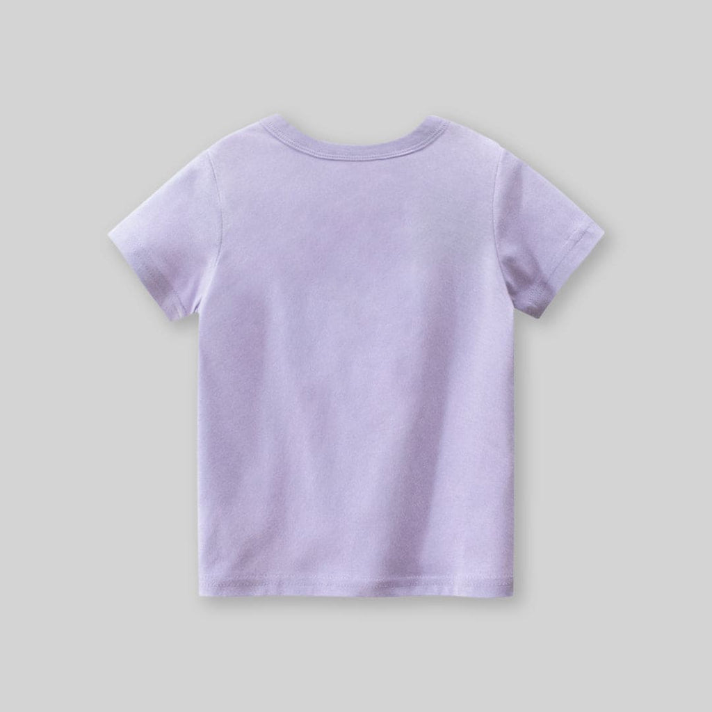 Girls Graphic Print Short Sleeves T-Shirt Tshirts   