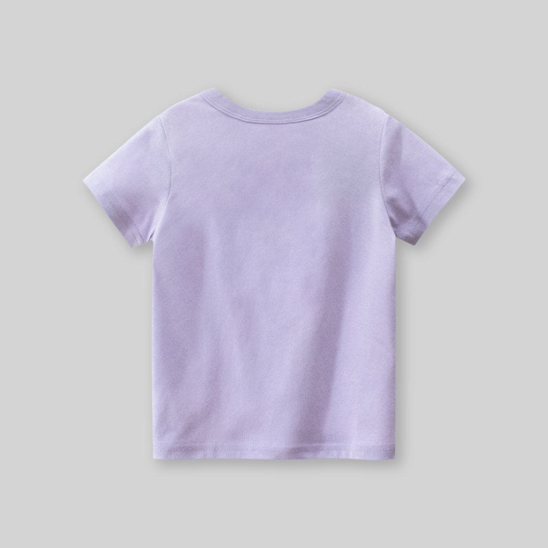 Girls Graphic Print Short Sleeves T-Shirt Tshirts   