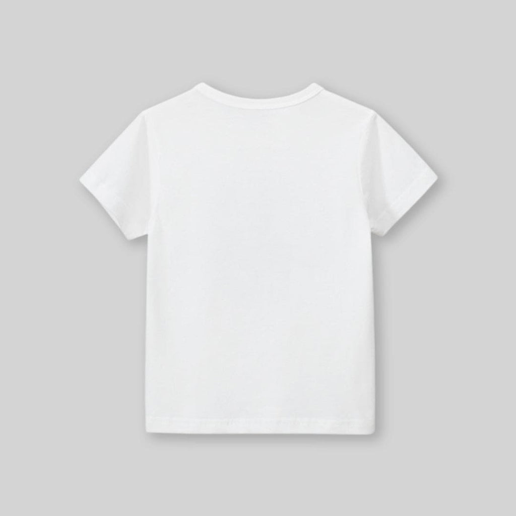 Girls Graphic Print Shorts Sleeves T-Shirt Tshirts   