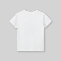 Girls Graphic Print Shorts Sleeves T-Shirt Tshirts   