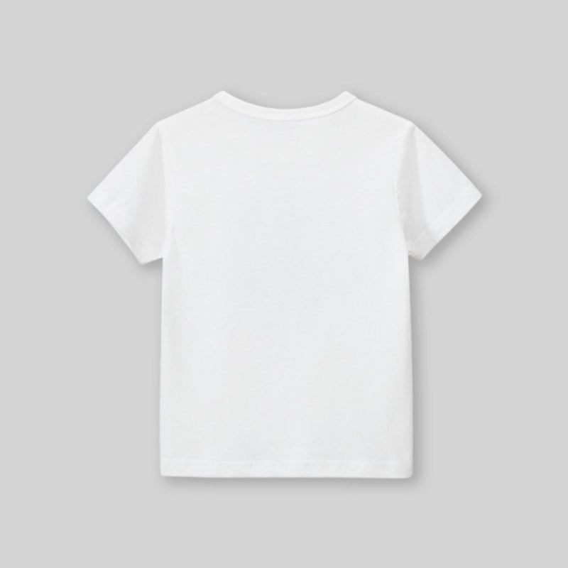 Girls Graphic Print Shorts Sleeves T-Shirt Tshirts   