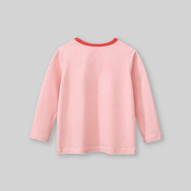 Girls Graphic Print Long Sleeves T-Shirt Tshirts   
