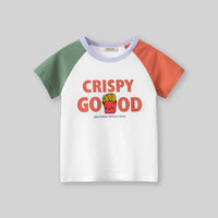 Boys Beige Graphic Print Raglan Sleeves T-Shirt Tshirts Beige 1-2 Y 