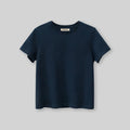 Boys Navy Blue Solid Short Sleeves T-Shirt Tshirts Navy Blue 7-8 Y 