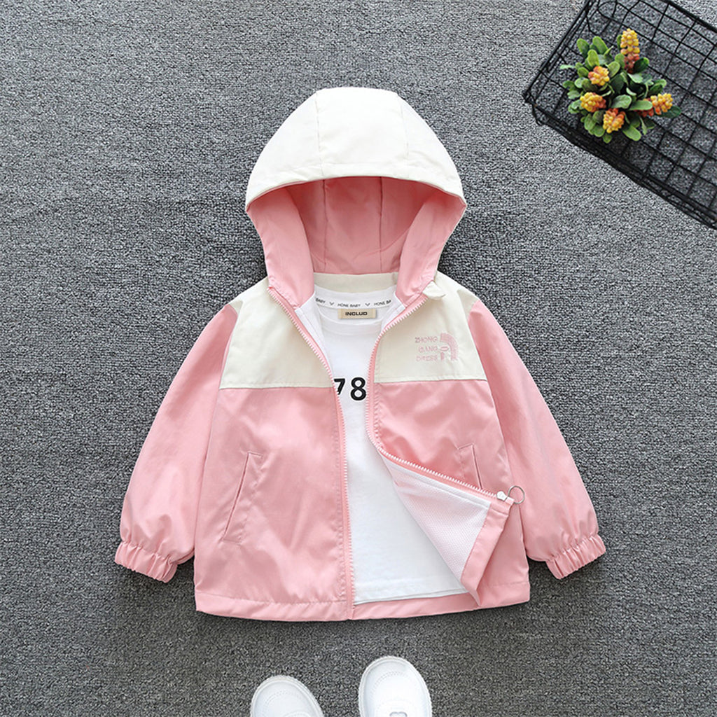 Girls Pink Hooded Winterwear Puffer Jacket Coats & Jackets Pink 1-2 Y