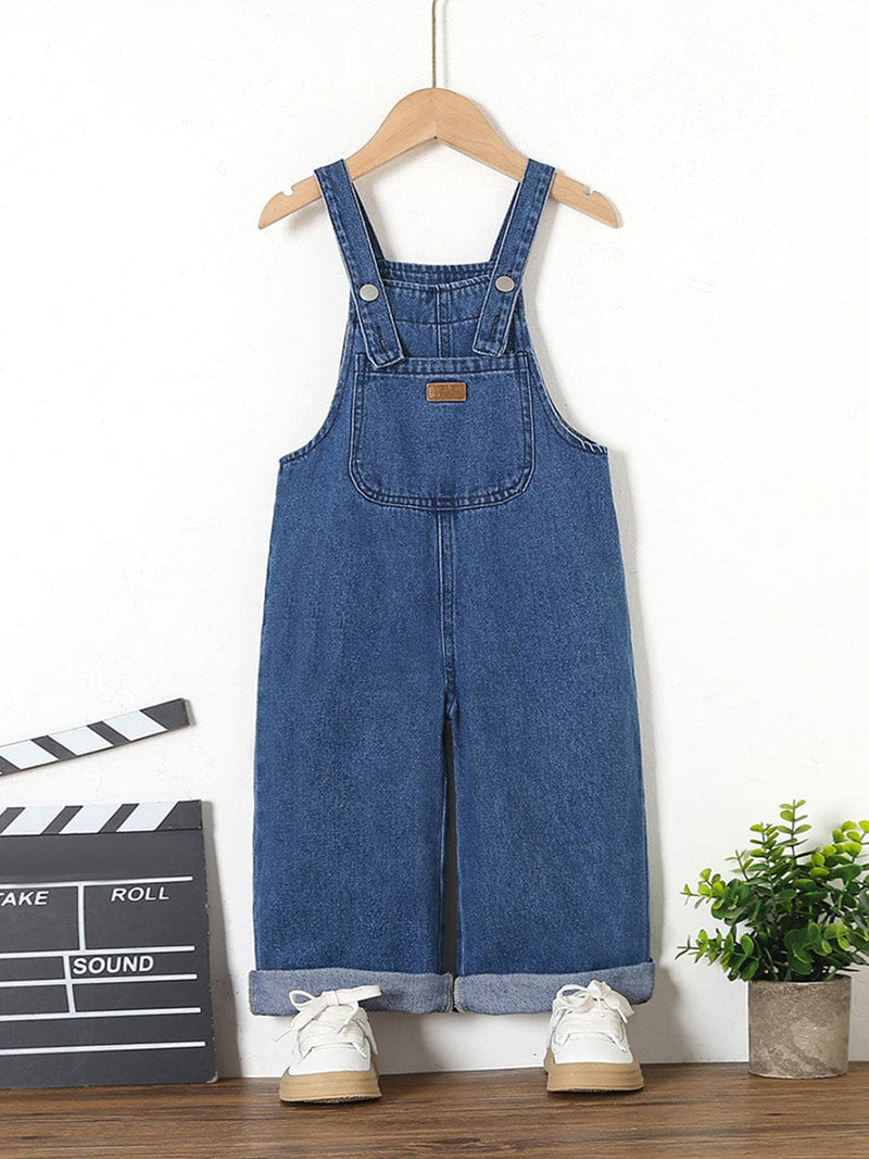 Boys Light Blue Solid Sleeveless Jumpsuit Jumpsuits Light Blue 4-5 Y 