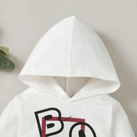 Boys Printed Hooded Knitted Sweatshirt with Trouser Set Sets   