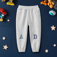 Boys Grey Regular Elasticated Trouser Trackpants & Joggers Gray 1-2 Y 