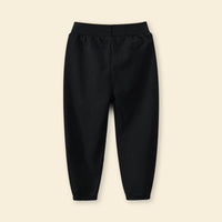 Boys Black Regular Elasticated Trouser Trackpants & Joggers   