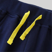Boys Navy Spaceship Embroidered Sweatpants Joggers   