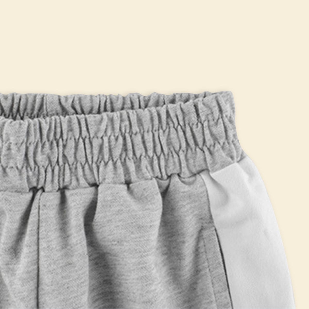 Boys Gray Side Striped Elasticated Trouser Trackpants & Joggers   