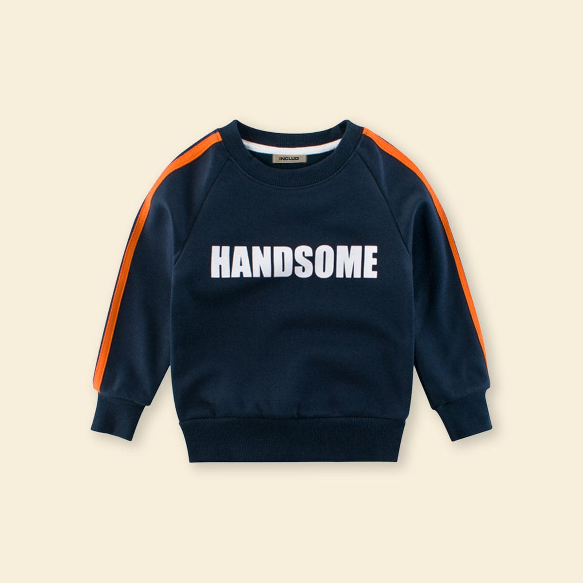 Boys Blue Printed Raglan Sleeves Sweatshirt Sweatshirts & Hoodies   