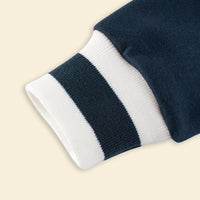 Boys Red Color-blocked Long Sleeves Varsity Jacket Coats & Jackets   