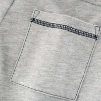 Boys Grey Shark Embroidered Elasticated Shorts Shorts   