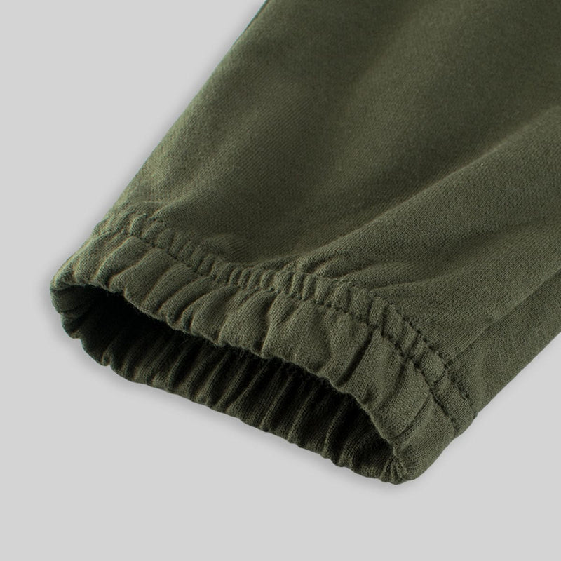 Boys Green Elasticated Knitted Trouser Trackpants & Joggers   