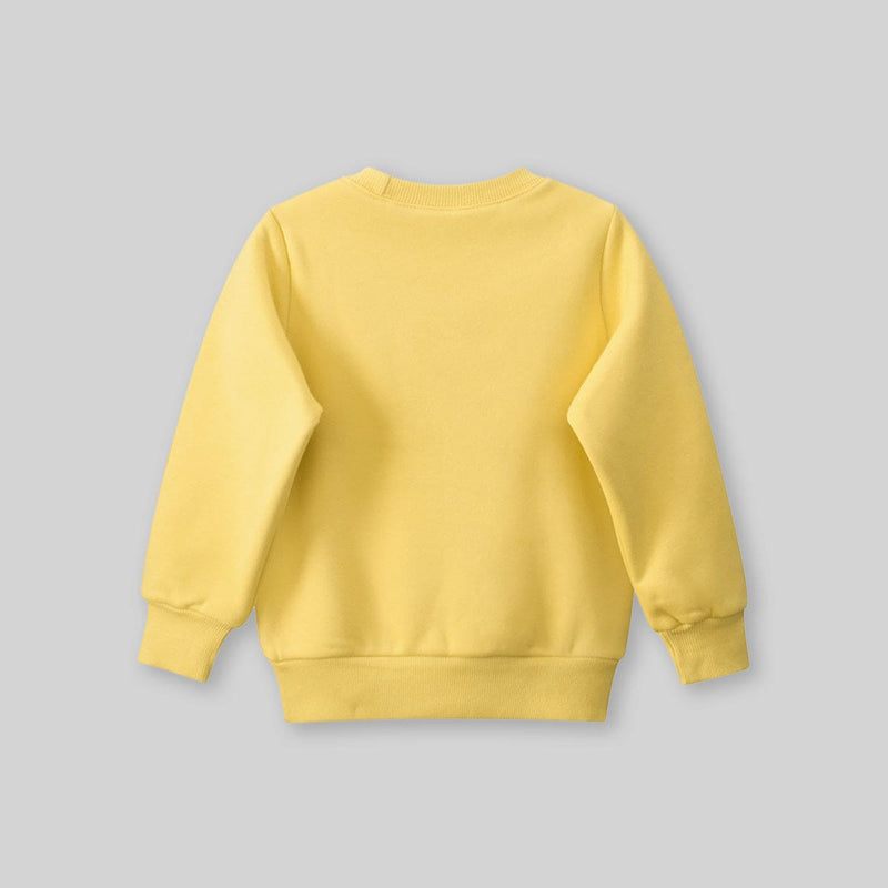 Boys Yellow Graphic Long Sleeves Sweatshirt Sweatshirts & Hoodies   