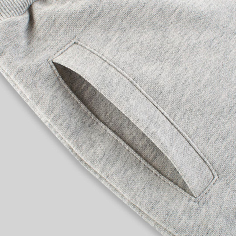 Boys Grey Shark Embroidered Elasticated Shorts Shorts   